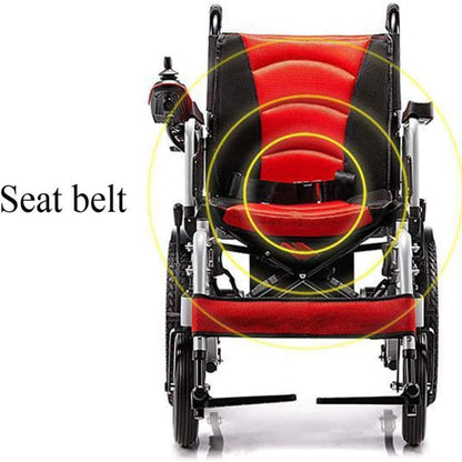 Foldable Electric Wheelchair – Portable Power Chair, 120 kg Capacity, 20 km Range, 250W Motor, Blue