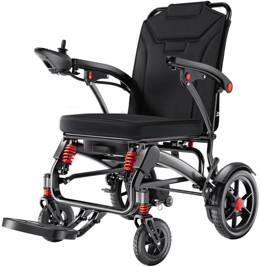 Ultra-Light Foldable Electric Wheelchair – 39 lb, 20 Mile Range, 350 lb Capacity, All-Terrain
