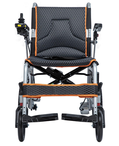 Ultra-Light Foldable Electric Wheelchair – 33 lb, 10 Mile Range, 220 lb Capacity, Dual Motor, Portable Design
